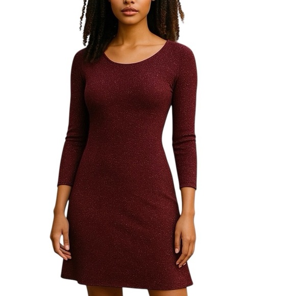Trixxi Dresses & Skirts - Trixxi  Sequin Sparkly Shimmery Burgundy Dress Sz 2